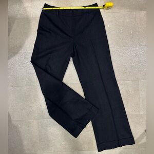 Ann Taylor Loft Charcoal Gray / Black Wool Dress Pants size 8
